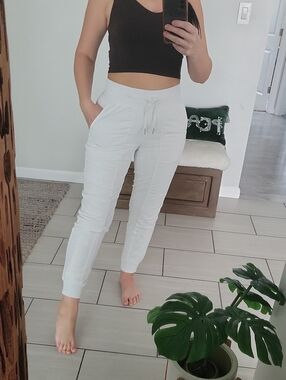 lululemon athletica White Drawstring Jogger Pants